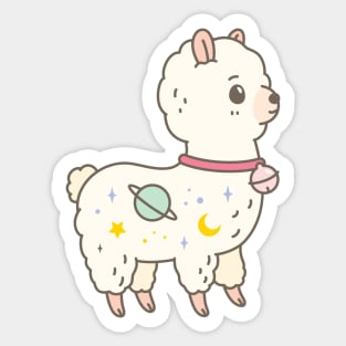 Galaxy Alpaca Sticker